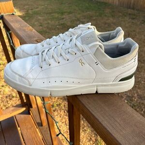 On Running White and Gray Sneakers